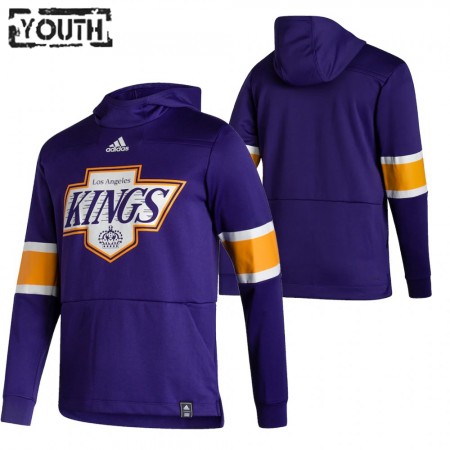  Los Angeles Kings Blank 2020-21 Reverse Retro Sawyer Hooded Sweatshirt - Barn